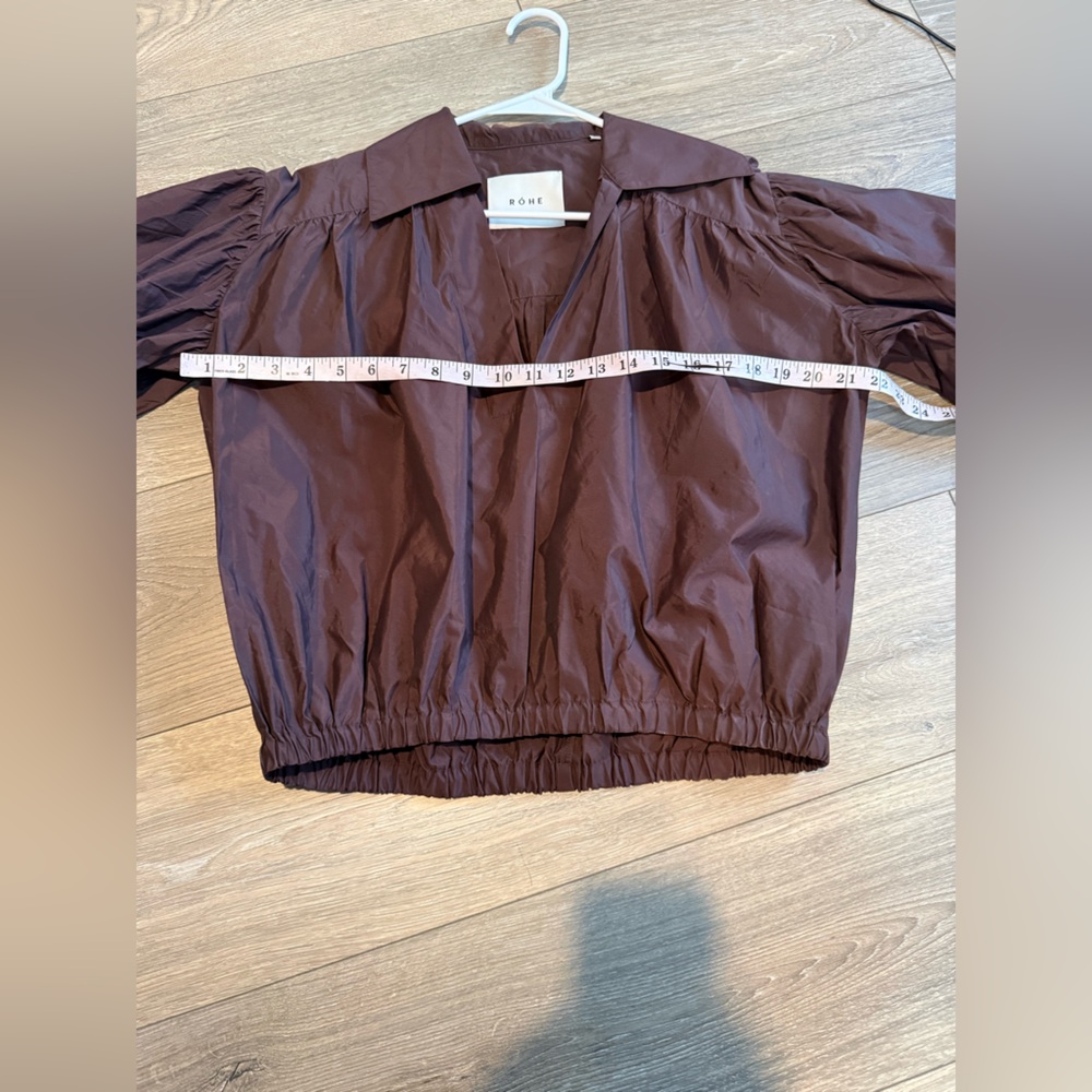 Rohe Brown Petale Long Sleeve Top Size 4 - Picture 13 of 13